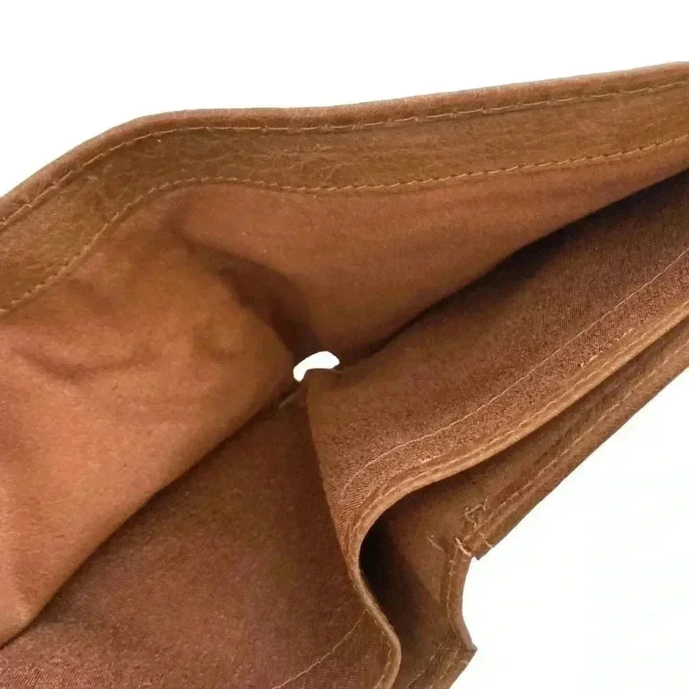 MANO GERMANY Cognac Brown Buttery Soft Leather Bi-Fold Wallet